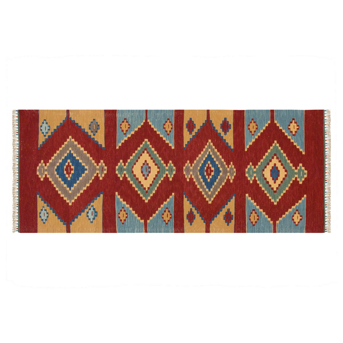 3x7.7 feet Kilim,3x8 Kilim Rug,Turkish Kilim Rug,Oushak Kilim,Handwoven Kilim, Handspun Wool Kilim Rug,New Kilim Rug,Natural Color Kilim