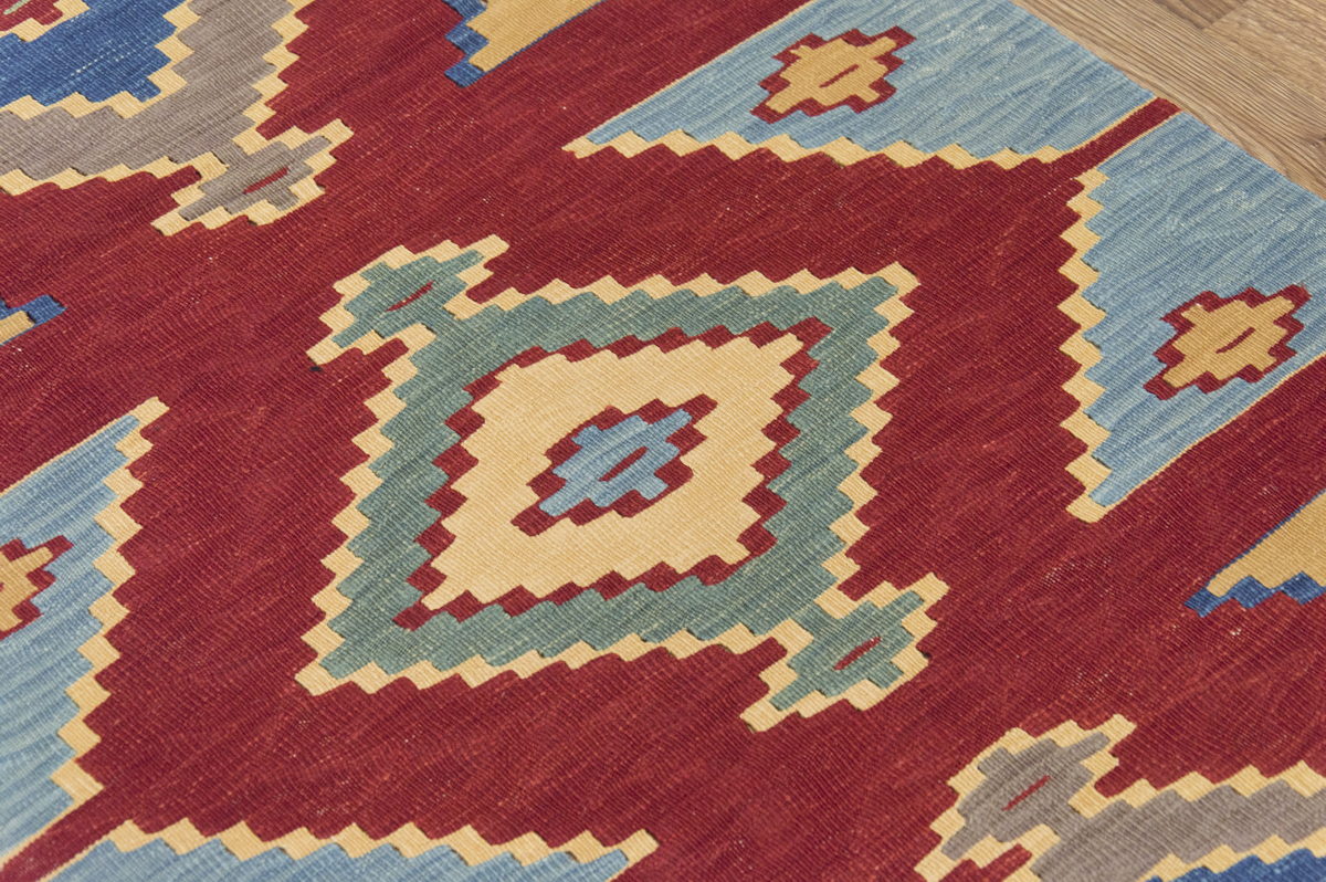 3x7.7 feet Kilim,3x8 Kilim Rug,Turkish Kilim Rug,Oushak Kilim,Handwoven Kilim, Handspun Wool Kilim Rug,New Kilim Rug,Natural Color Kilim