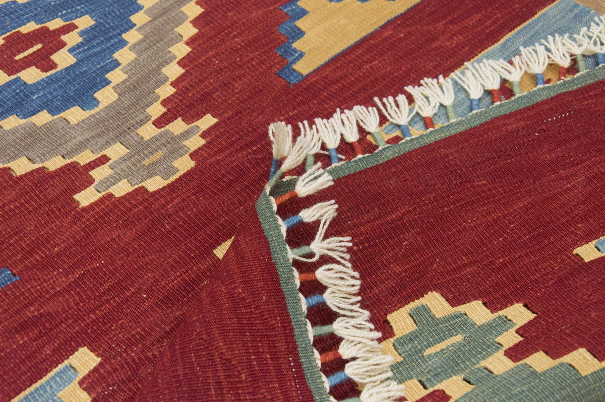3x7.7 feet Kilim,3x8 Kilim Rug,Turkish Kilim Rug,Oushak Kilim,Handwoven Kilim, Handspun Wool Kilim Rug,New Kilim Rug,Natural Color Kilim