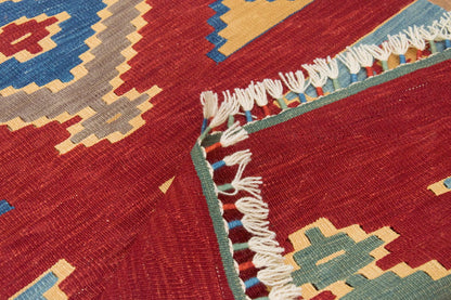 3x7.7 feet Kilim,3x8 Kilim Rug,Turkish Kilim Rug,Oushak Kilim,Handwoven Kilim, Handspun Wool Kilim Rug,New Kilim Rug,Natural Color Kilim