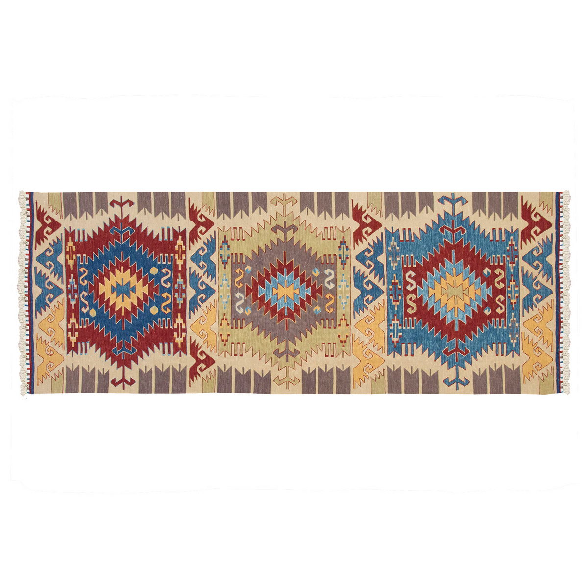 3x8 feet Kilim,3x8 Kilim Rug,Turkish Kilim Rug,Oushak Kilim,Handwoven Kilim, Handspun Wool Kilim Rug,New Kilim Rug,Natural Color Kilim