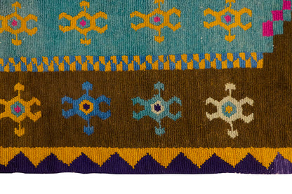 4'" x 4'7" ft Turkish Tulu,Tulu Rug, Karapınar Tulu Rug, Vintage Tulu 123 x 140 cm