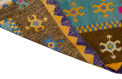 4'" x 4'7" ft Turkish Tulu,Tulu Rug, Karapınar Tulu Rug, Vintage Tulu 123 x 140 cm