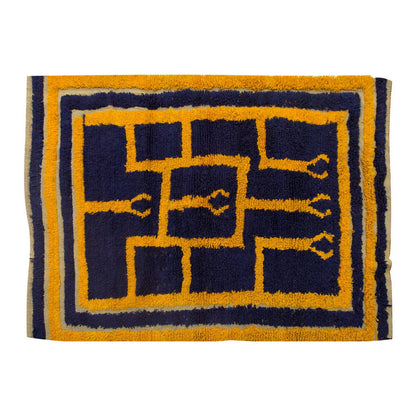 4'1"x5'2" ft Turkish Tulu,Tulu Rug, Karapınar Tulu Rug, Vintage Tulu 124 x 158 cm