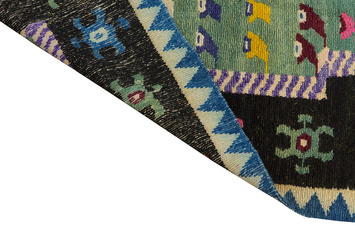 4'1"x5'3" ft Turkish Tulu,Tulu Rug, Karapınar Tulu Rug, Vintage Tulu 124 x 160 cm