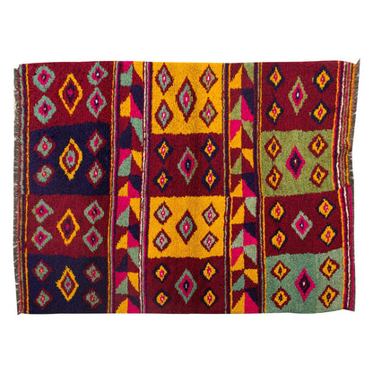 4'1"x6'11" ft Turkish Tulu,Tulu Rug, Karapınar Tulu Rug, Vintage Tulu 125 x 212 cm