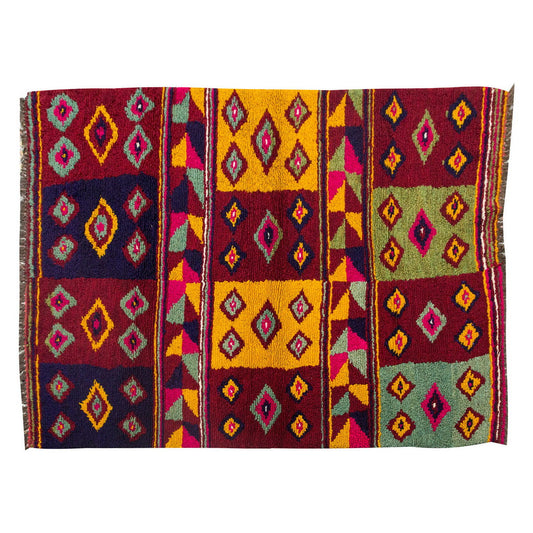 4'1"x6'11" ft Turkish Tulu,Tulu Rug, Karapınar Tulu Rug, Vintage Tulu 125 x 212 cm
