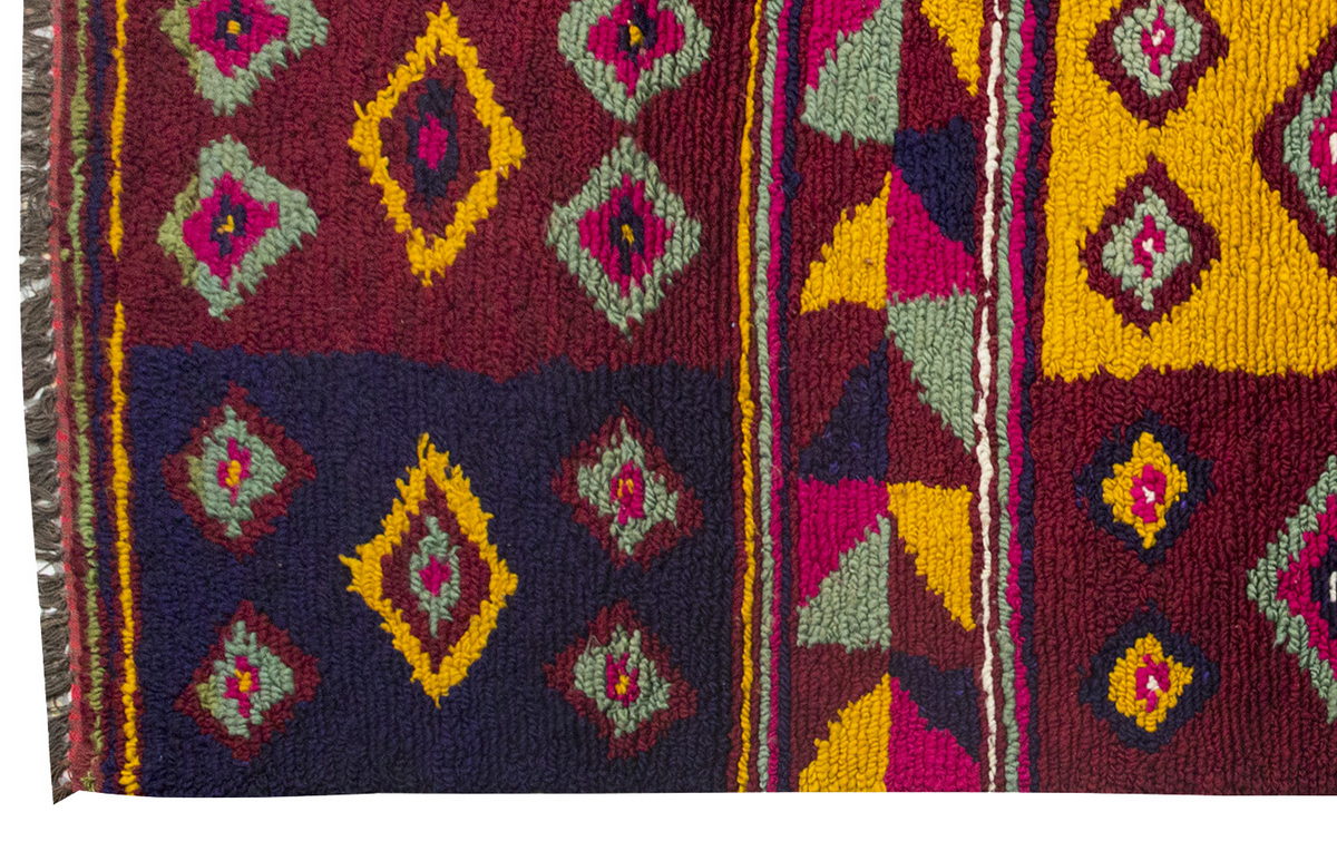 4'1"x6'11" ft Turkish Tulu,Tulu Rug, Karapınar Tulu Rug, Vintage Tulu 125 x 212 cm
