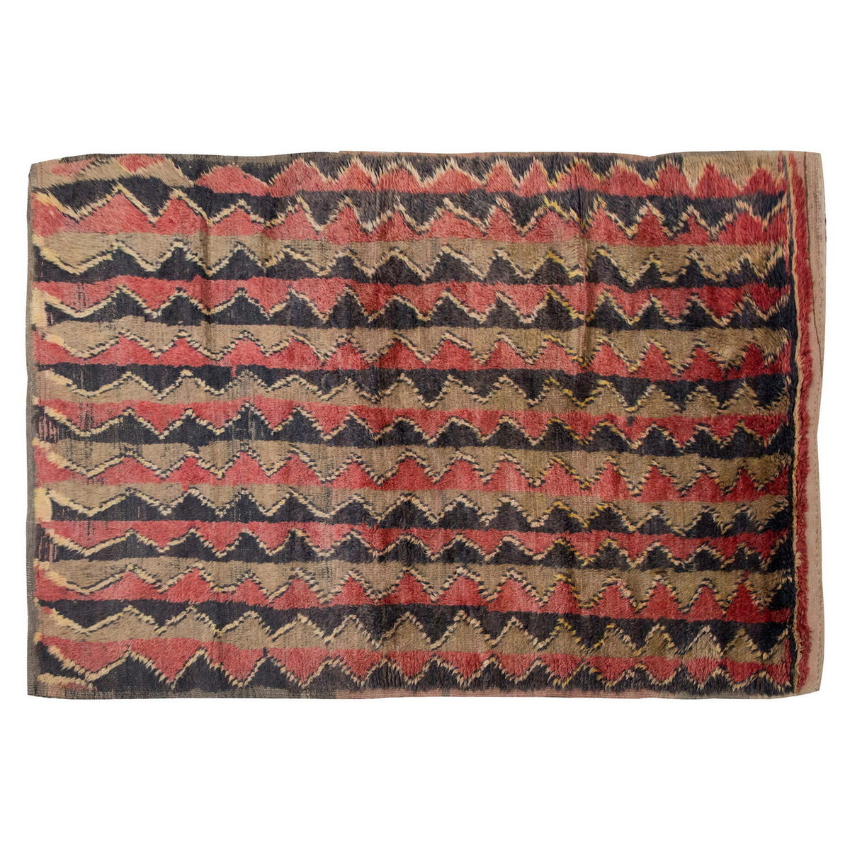 4'1"x6'3" ft Turkish Tulu,Tulu Rug, Karapınar Tulu Rug, Vintage Tulu 125 x 190 cm