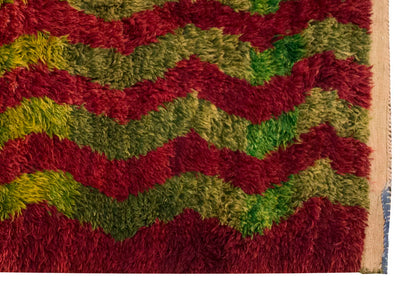 4'10"x6'11" ft Turkish Tulu,Tulu Rug, Karapınar Tulu Rug, Vintage Tulu 147 x 210 cm