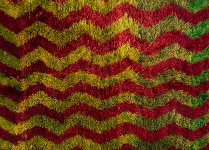 4'10"x6'11" ft Turkish Tulu,Tulu Rug, Karapınar Tulu Rug, Vintage Tulu 147 x 210 cm