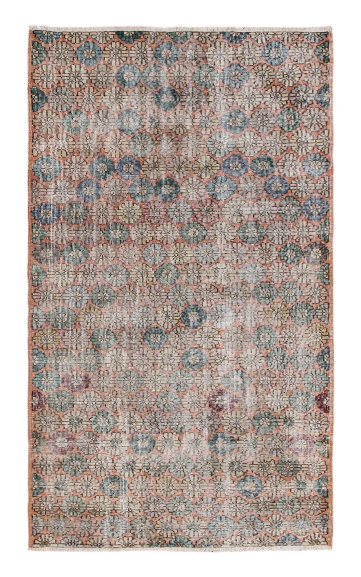 4'2" x 7'4" | 128x224 cm Hand-Spun Wool • Nomadic Anatolian Rug