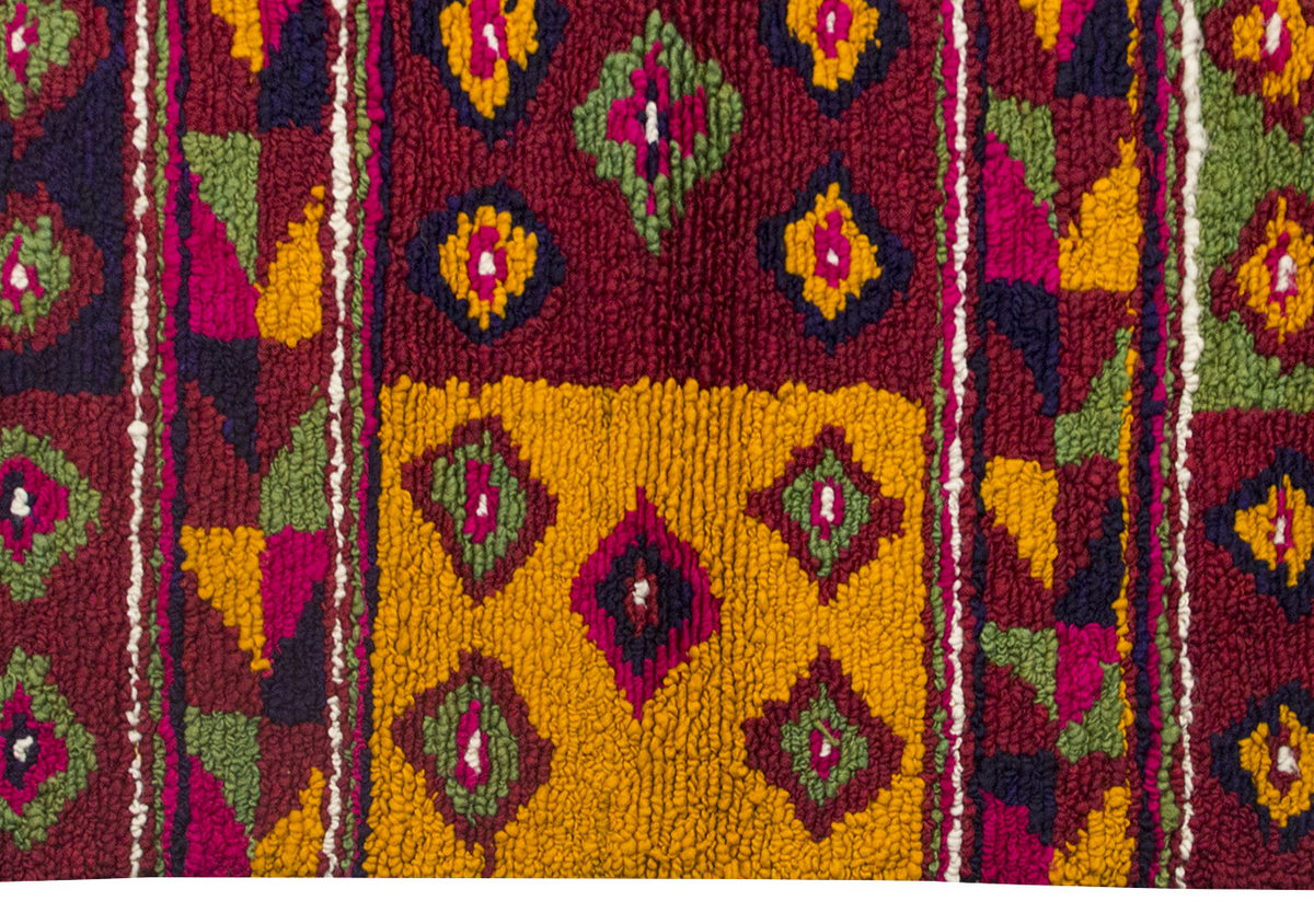 4'2"x5'7" ft Turkish Tulu,Tulu Rug, Karapınar Tulu Rug, Vintage Tulu 126 x 170 cm
