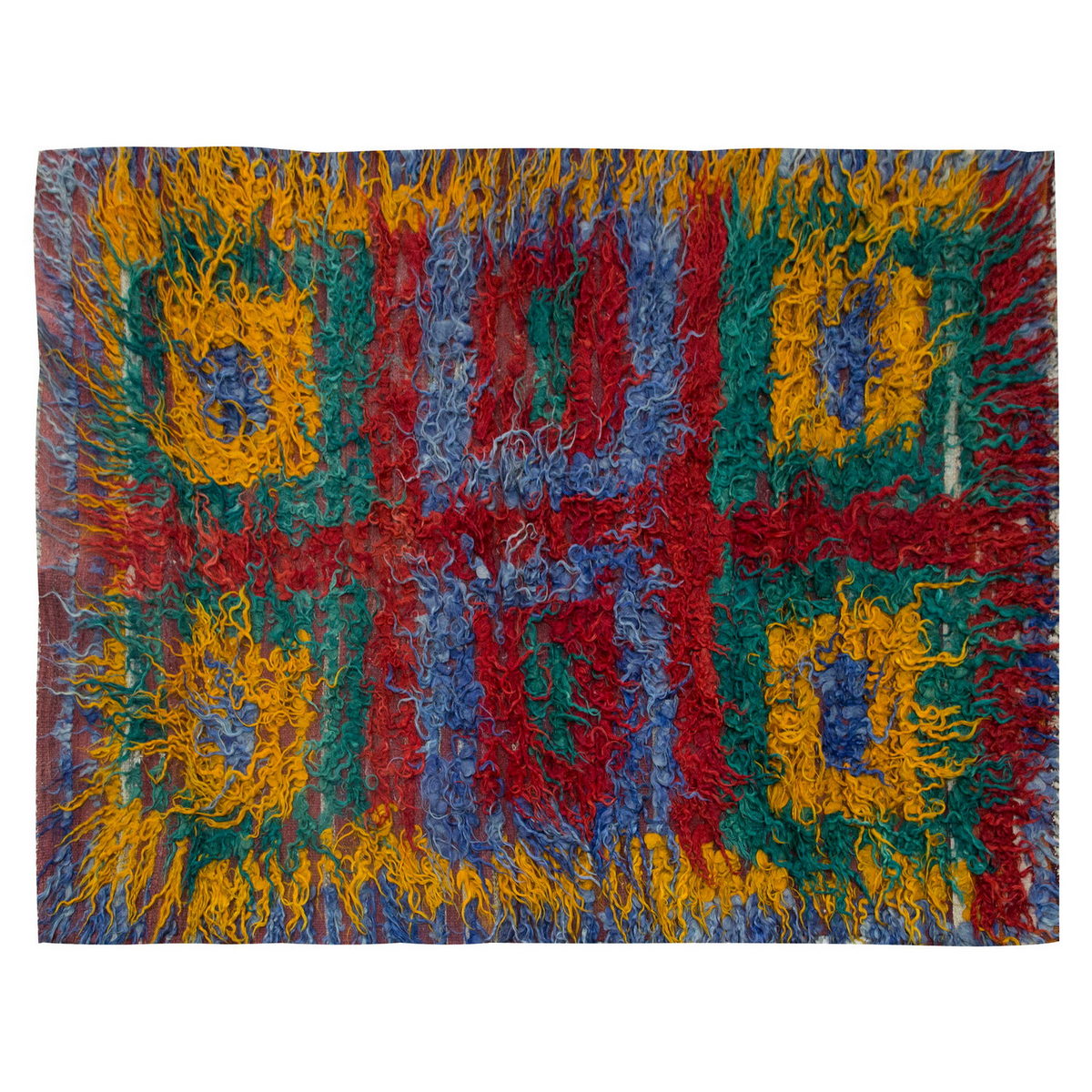 4'2"x6'3" ft Turkish Tulu,Tulu Rug, Karapınar Tulu Rug, Vintage Tulu 128 x 190 cm