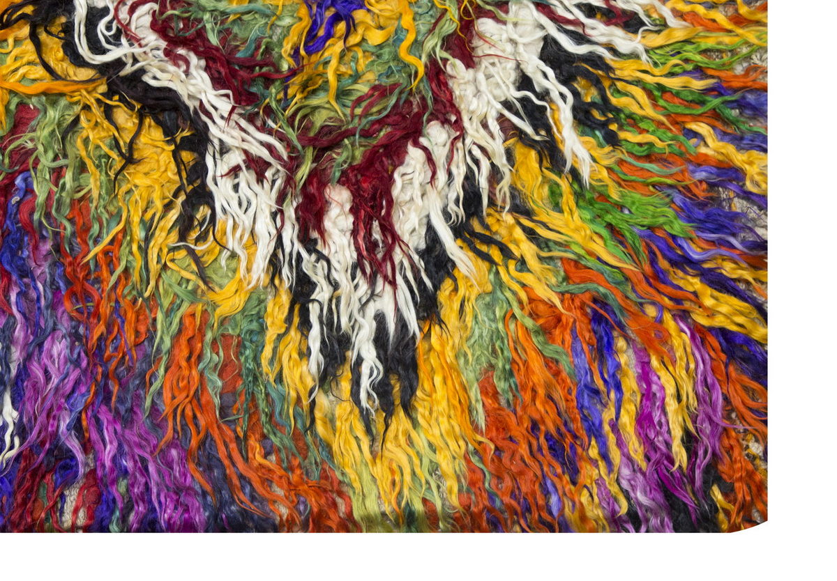 4'2"x6 ft Turkish Tulu,Tulu Rug, Karapınar Tulu Rug, Vintage Tulu 128 x 182 cm