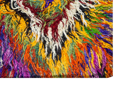 4'2"x6 ft Turkish Tulu,Tulu Rug, Karapınar Tulu Rug, Vintage Tulu 128 x 182 cm