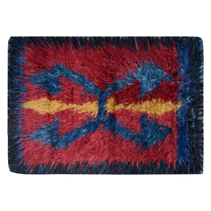 4'3"x5'10" ft Turkish Tulu,Tulu Rug, Karapınar Tulu Rug, Vintage Tulu 129 x 177 cm