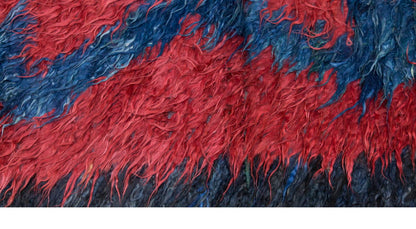 4'3"x5'10" ft Turkish Tulu,Tulu Rug, Karapınar Tulu Rug, Vintage Tulu 129 x 177 cm