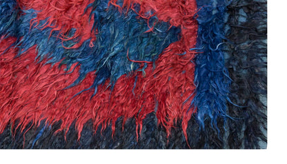 4'3"x5'10" ft Turkish Tulu,Tulu Rug, Karapınar Tulu Rug, Vintage Tulu 129 x 177 cm