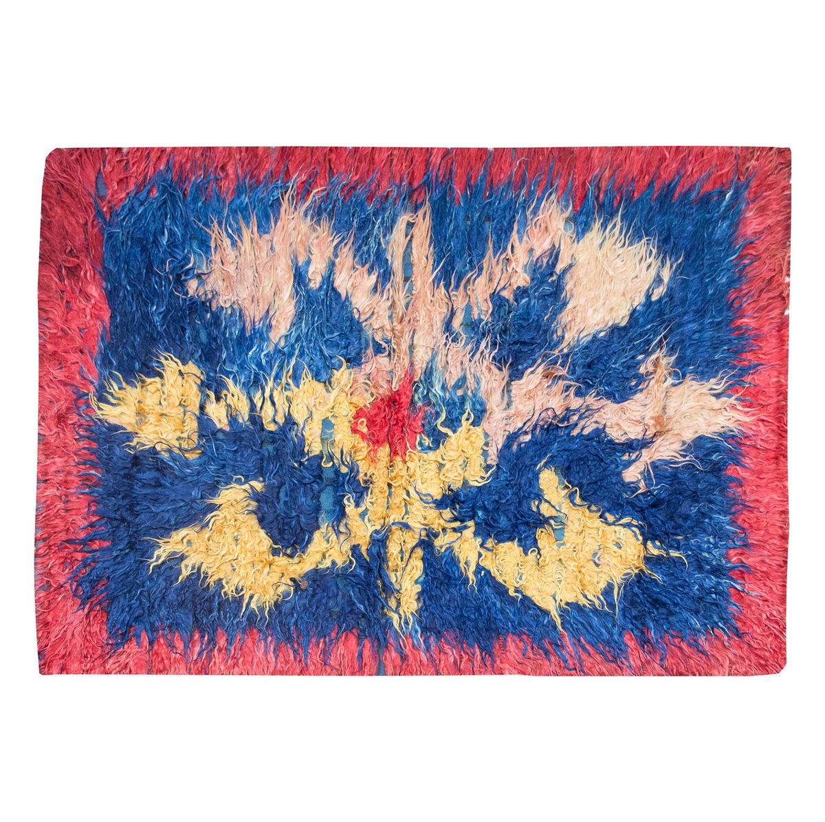 4'4"x5'10" ft Turkish Tulu,Tulu Rug, Karapınar Tulu Rug, Vintage Tulu 132 x 179 cm