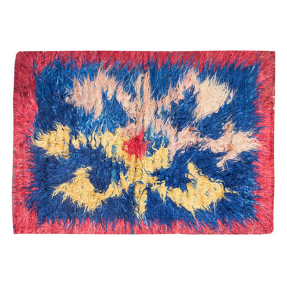 4'4"x5'10" ft Turkish Tulu,Tulu Rug, Karapınar Tulu Rug, Vintage Tulu 132 x 179 cm