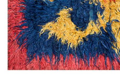 4'4"x5'10" ft Turkish Tulu,Tulu Rug, Karapınar Tulu Rug, Vintage Tulu 132 x 179 cm