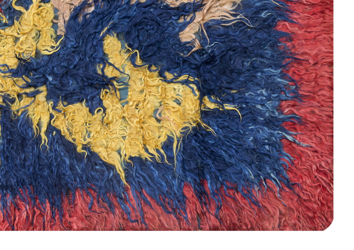 4'4"x5'10" ft Turkish Tulu,Tulu Rug, Karapınar Tulu Rug, Vintage Tulu 132 x 179 cm