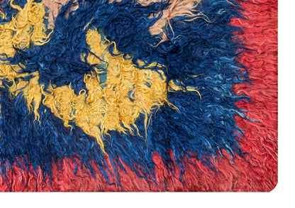 4'4"x5'10" ft Turkish Tulu,Tulu Rug, Karapınar Tulu Rug, Vintage Tulu 132 x 179 cm