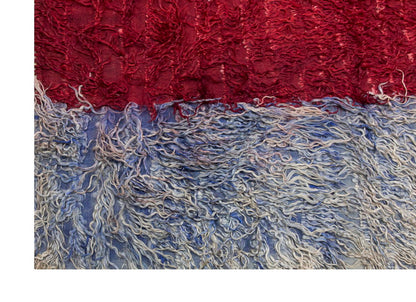 4'4"x5'7" ft Turkish Tulu,Tulu Rug, Karapınar Tulu Rug, Vintage Tulu 133 x 170 cm
