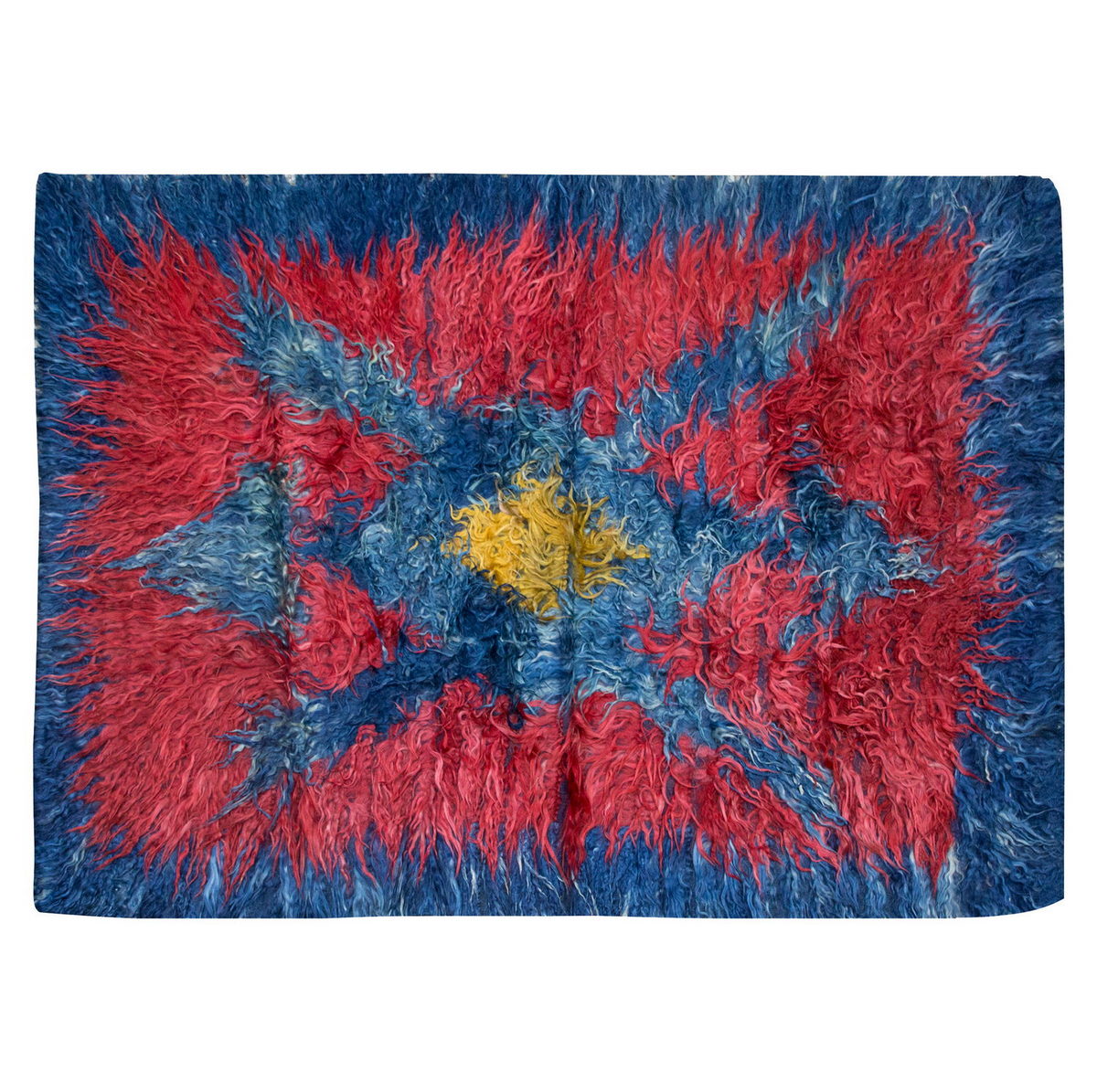 4'5"x6'4" ft Turkish Tulu,Tulu Rug, Karapınar Tulu Rug, Vintage Tulu 135 x 192 cm