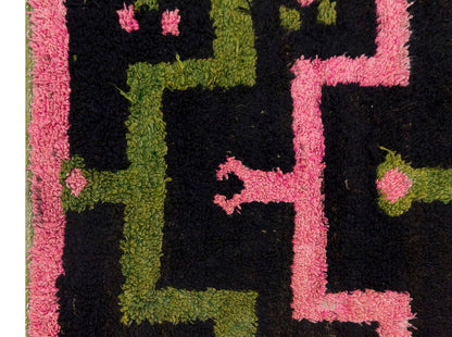 4'5"x7'7" ft Turkish Tulu,Tulu Rug, Karapınar Tulu Rug, Vintage Tulu 134 x 230 cm