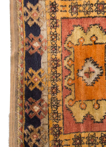4'9"x7'3" ft Turkish Tulu,Tulu Rug, Karapınar Tulu Rug, Vintage Tulu 145 x 222 cm