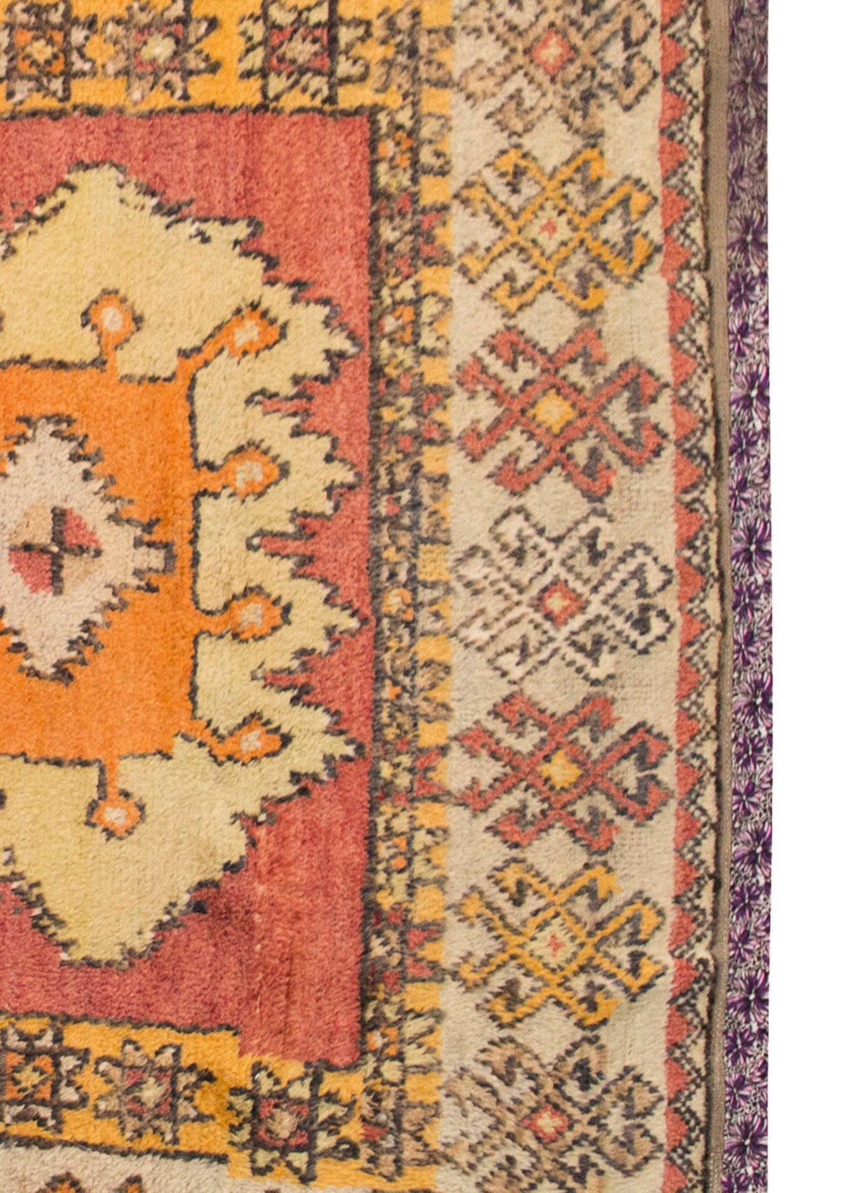 4'9"x7'3" ft Turkish Tulu,Tulu Rug, Karapınar Tulu Rug, Vintage Tulu 145 x 222 cm