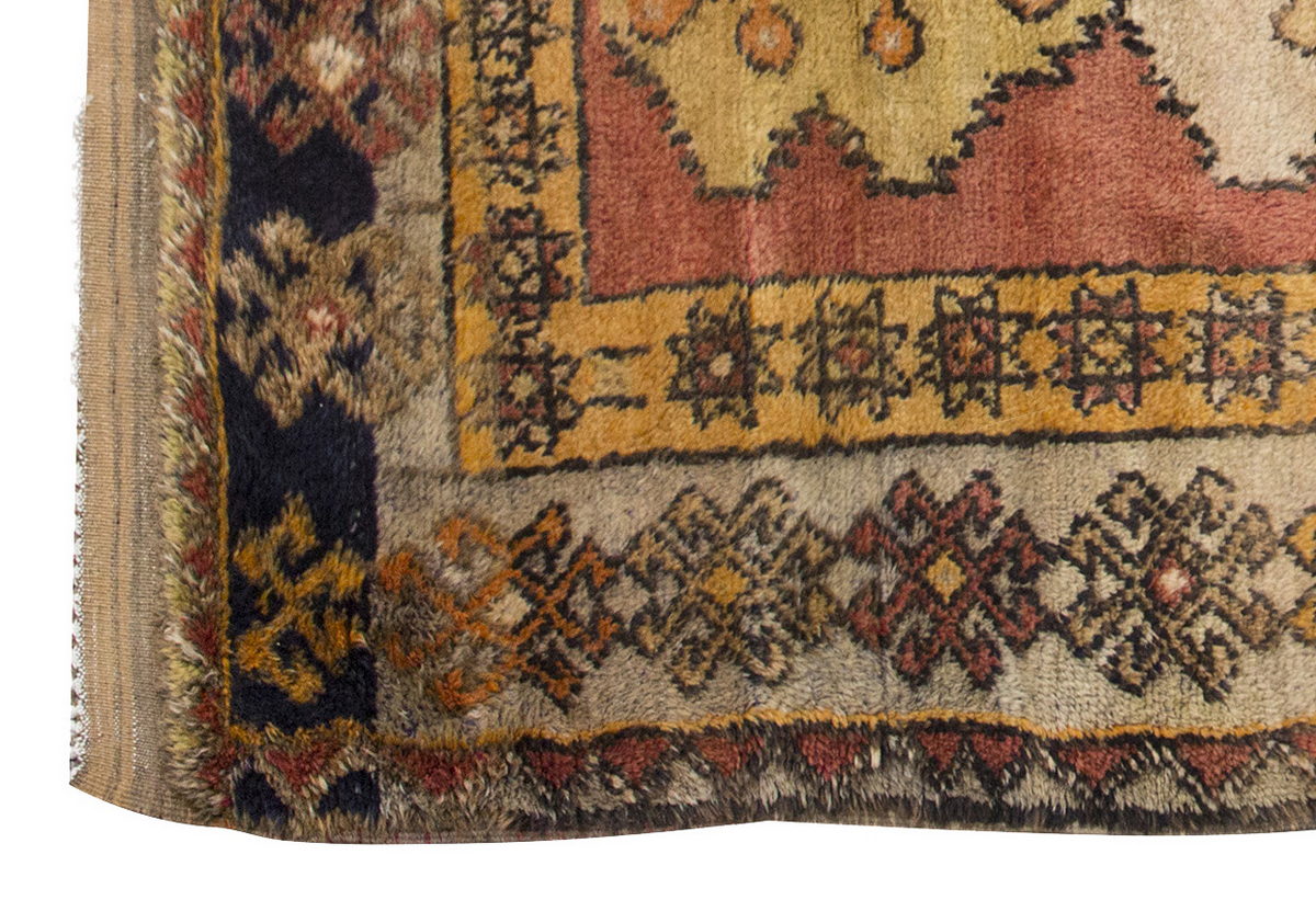 4'9"x7'3" ft Turkish Tulu,Tulu Rug, Karapınar Tulu Rug, Vintage Tulu 145 x 222 cm
