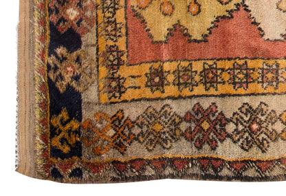 4'9"x7'3" ft Turkish Tulu,Tulu Rug, Karapınar Tulu Rug, Vintage Tulu 145 x 222 cm