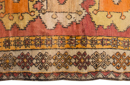 4'9"x7'3" ft Turkish Tulu,Tulu Rug, Karapınar Tulu Rug, Vintage Tulu 145 x 222 cm