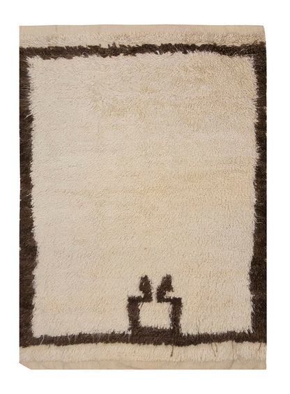 4'x 5'4" ft Turkish Tulu,Tulu Rug, Karapınar Tulu Rug, Vintage Tulu 123 x 163 cm