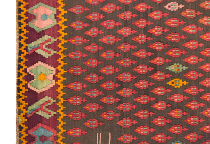 4.8 x 7.1 ft, Vintage Karabagh Kilim, Handwoven Wool