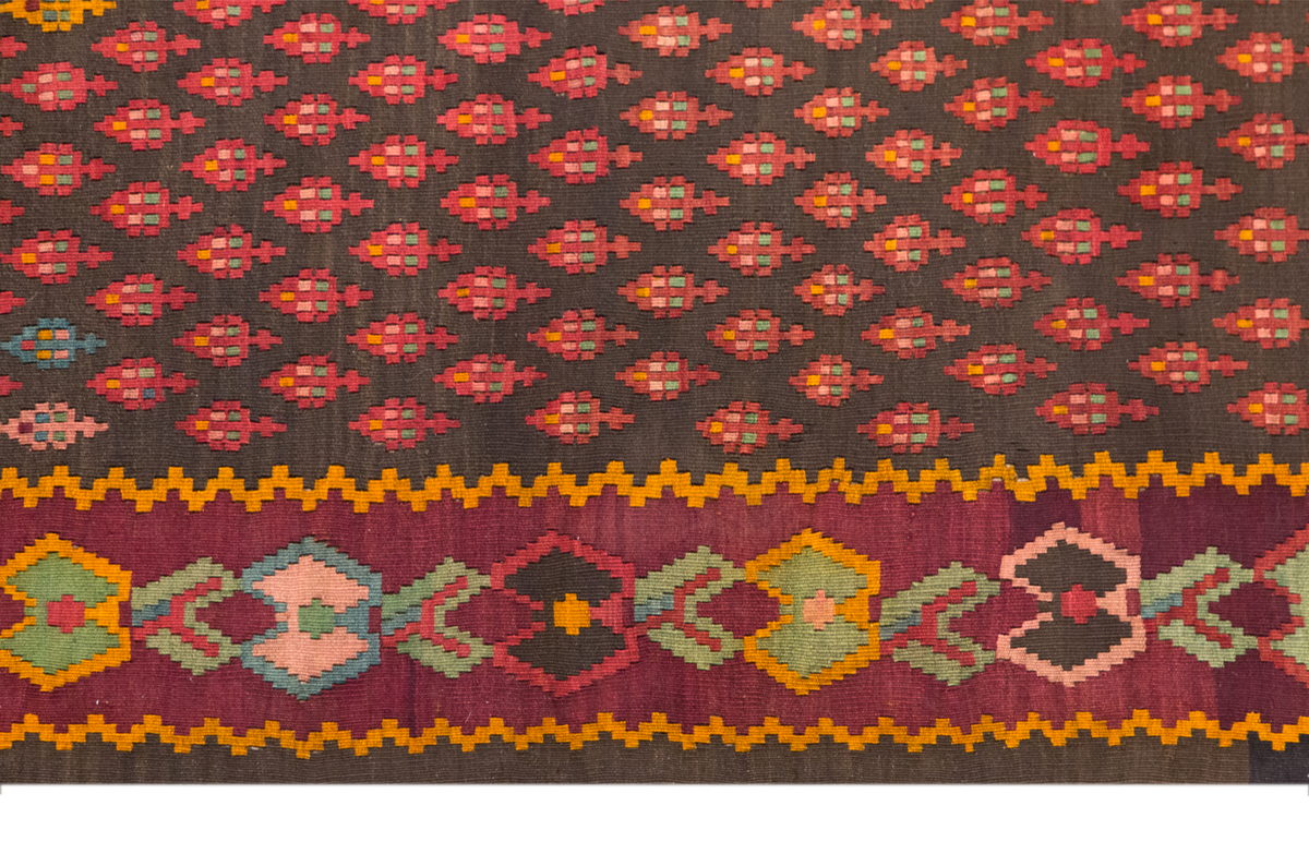 4.8 x 7.1 ft, Vintage Karabagh Kilim, Handwoven Wool
