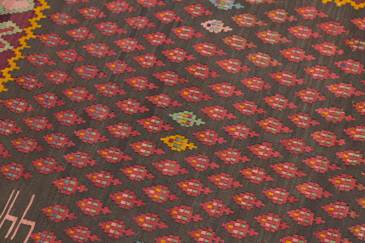 4.8 x 7.1 ft, Vintage Karabagh Kilim, Handwoven Wool