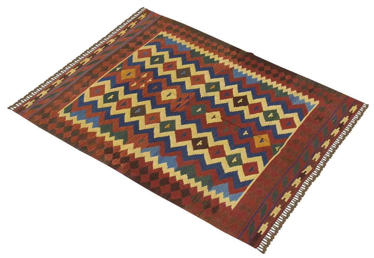 4.8x6.7 feet Kilim,5x7 Kilim Rug,Turkish Kilim Rug,Oushak Kilim,Handwoven Kilim, Handspun Wool Kilim Rug,New Kilim Rug,Natural Color Kilim