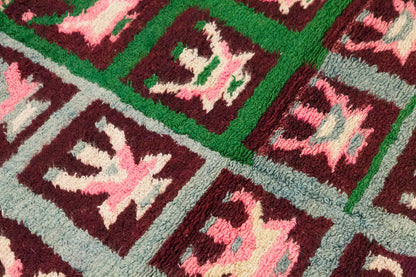 4 x 4'9 ft Turkish Tulu,Tulu Rug, Karapınar Tulu Rug, Vintage Tulu 119 x 146 cm