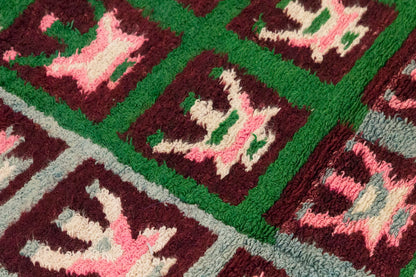4 x 4'9 ft Turkish Tulu,Tulu Rug, Karapınar Tulu Rug, Vintage Tulu 119 x 146 cm