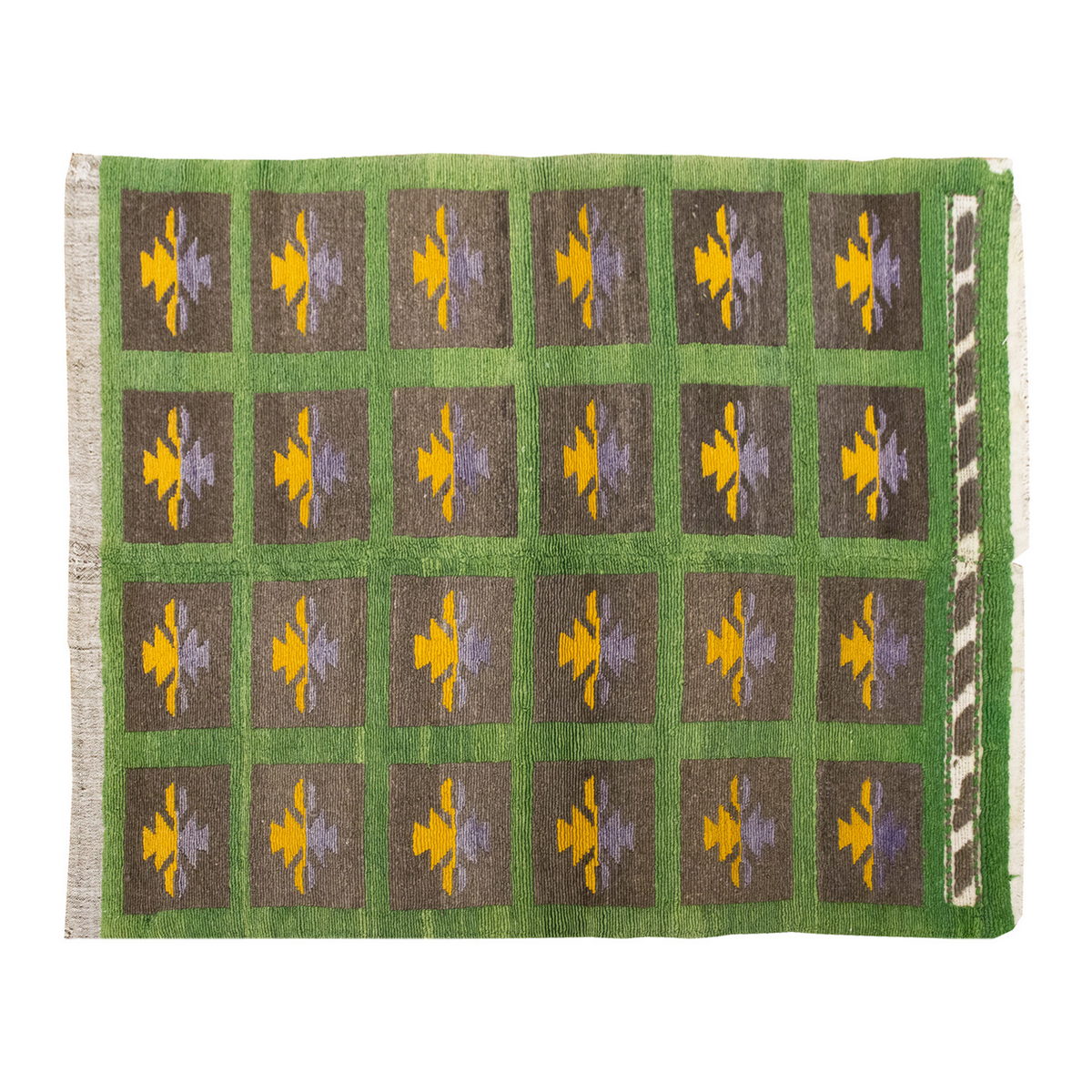 4 x 4 ft Turkish Tulu,Tulu Rug, Karapınar Tulu Rug, Vintage Tulu 116 x 120 cm