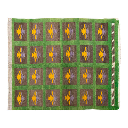 4 x 4 ft Turkish Tulu,Tulu Rug, Karapınar Tulu Rug, Vintage Tulu 116 x 120 cm