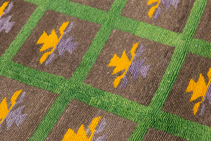 4 x 4 ft Turkish Tulu,Tulu Rug, Karapınar Tulu Rug, Vintage Tulu 116 x 120 cm