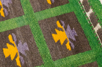 4 x 4 ft Turkish Tulu,Tulu Rug, Karapınar Tulu Rug, Vintage Tulu 116 x 120 cm