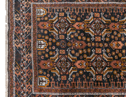 Vintage Konya Rug, 112 × 190 cm / 3.7 x 6.2 ft Handmade Wool Rug