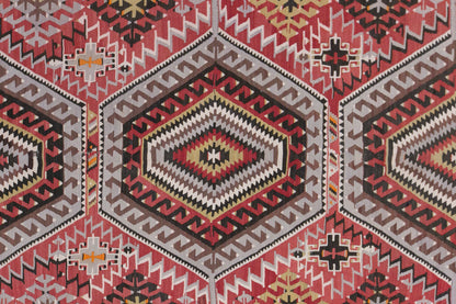 Vintage Oushak Kilim, 190 x 360 cm / 6.2 x 12 feet