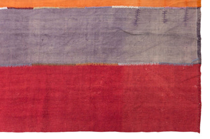 Vintage Konya Cihanbeyli Curtain Kilim Rug, 6.7 x 14 ft, 205 x 425 cm, Handwoven Turkish Wool Kilim